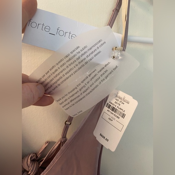 NWT Forte Forte Lilac Satin Slip Dress Size XS - Picture 4 of 13